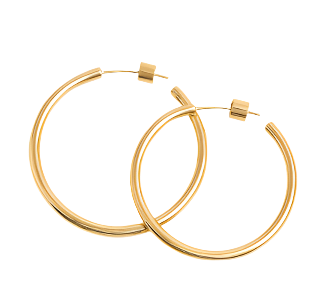 Brielle Chunky 50mm Hoop Earrings