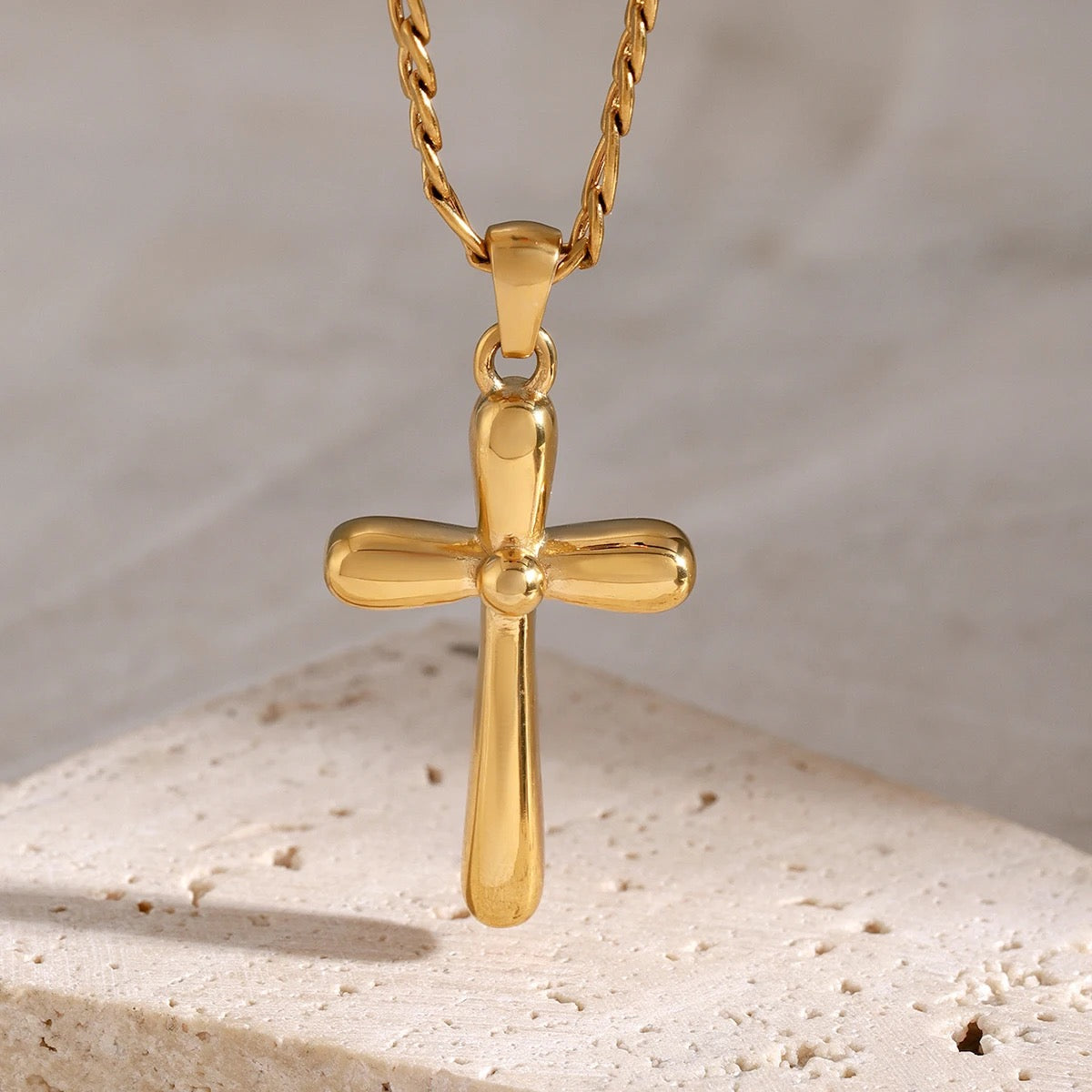 Delaney Cross Necklace - Alais Branche
