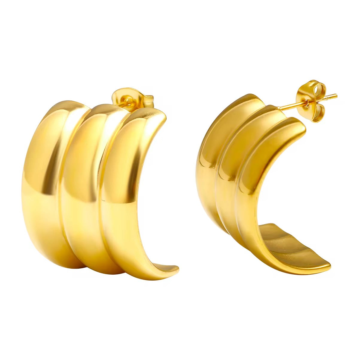 Heidi Ribbed Earrings