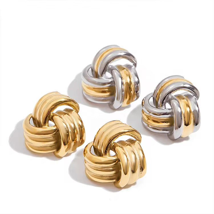 Cleo "Gold" Knot Earrings - Alais Branche