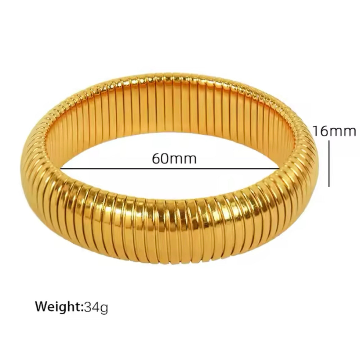 Jas Coil Bangle Bracelet - Alais Branche