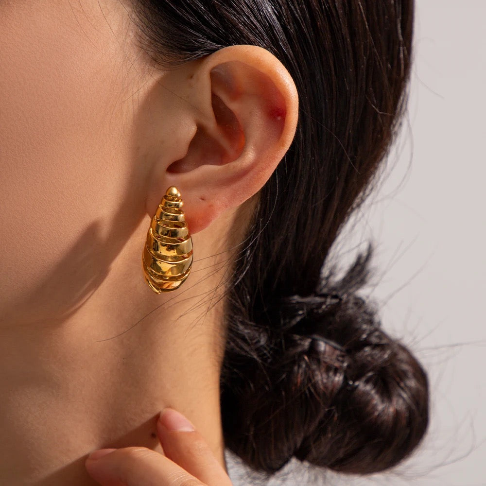 Freya Spiral Drop Earrings - Alais Branche