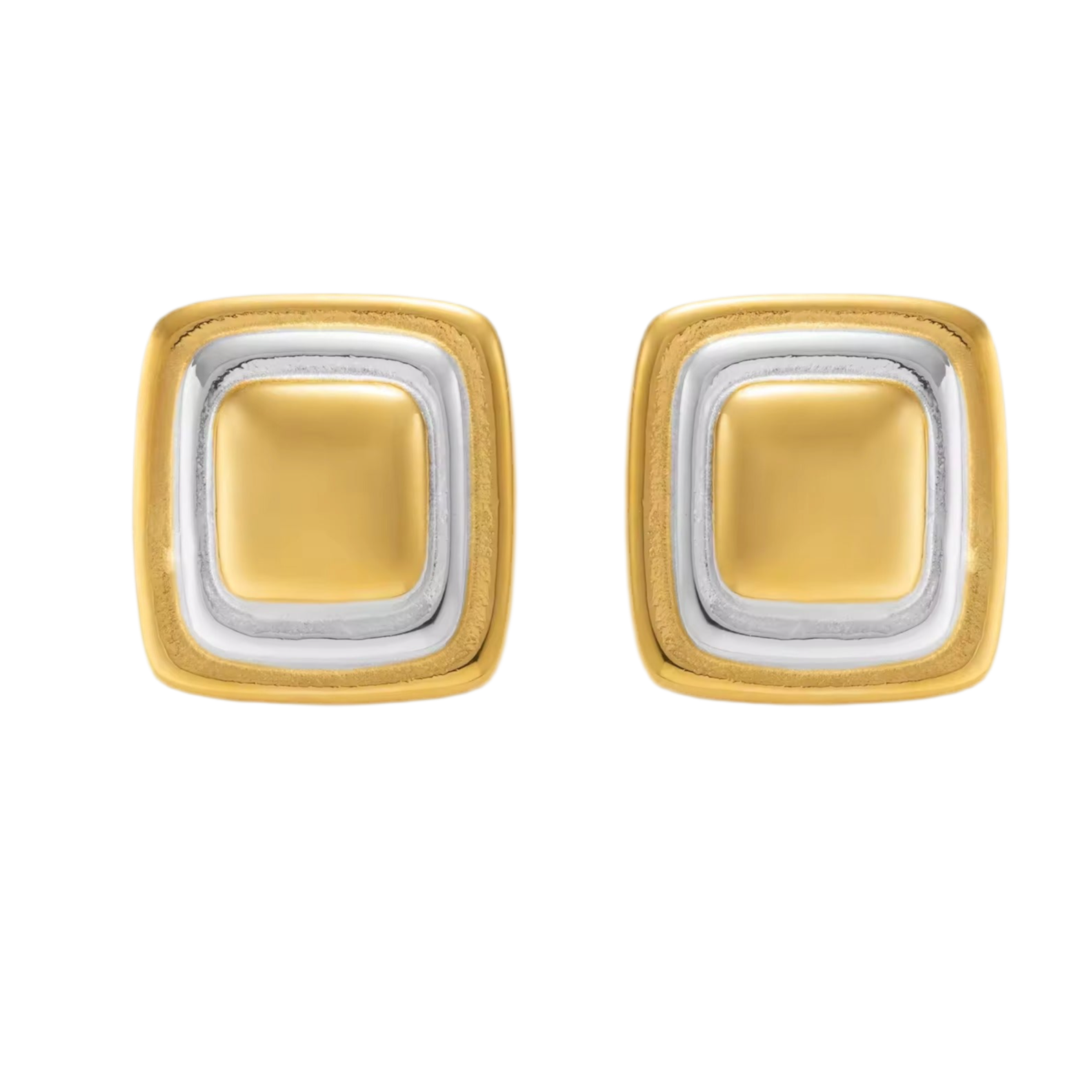 Noa Square Gold Earrings