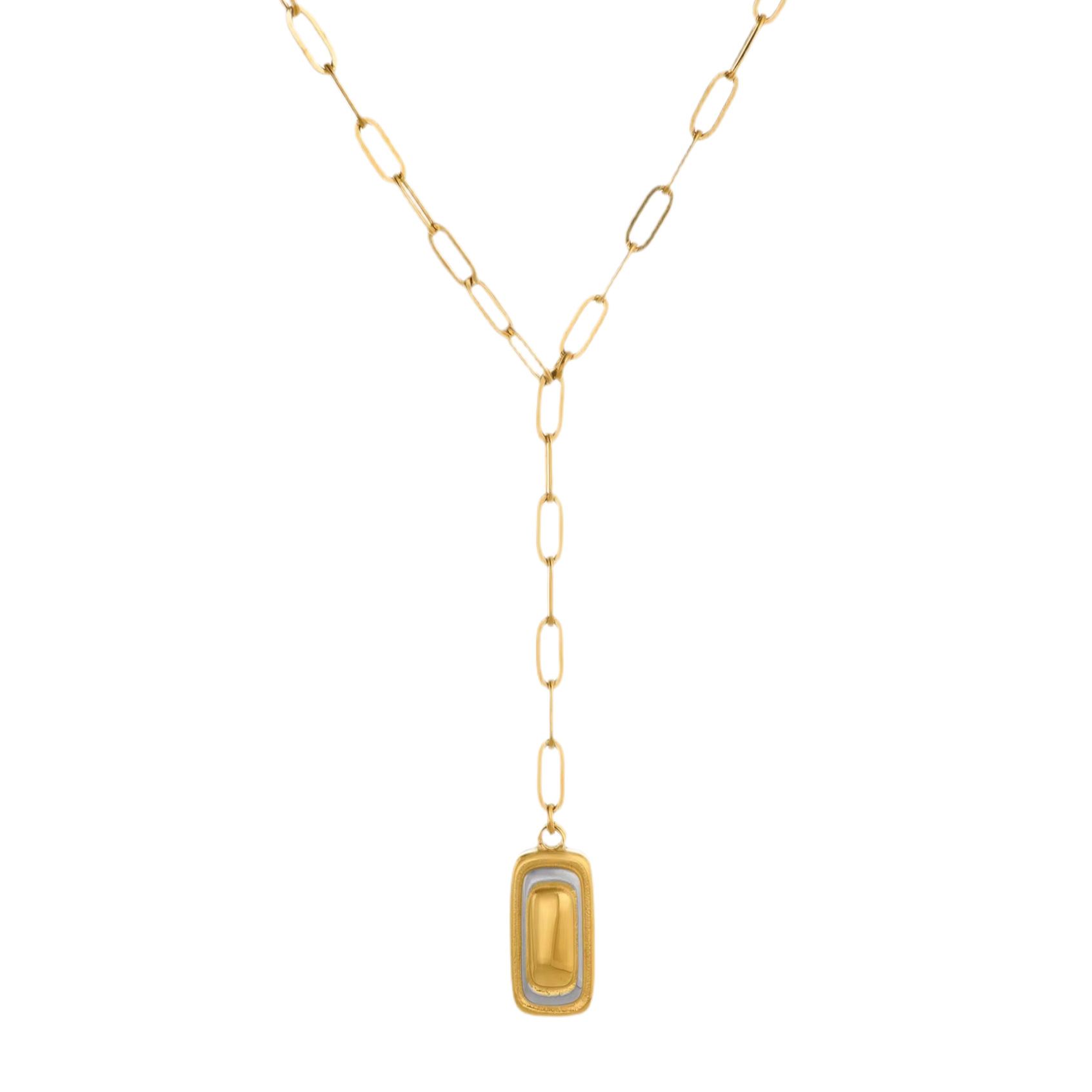 Talia Lariat Gold Necklace