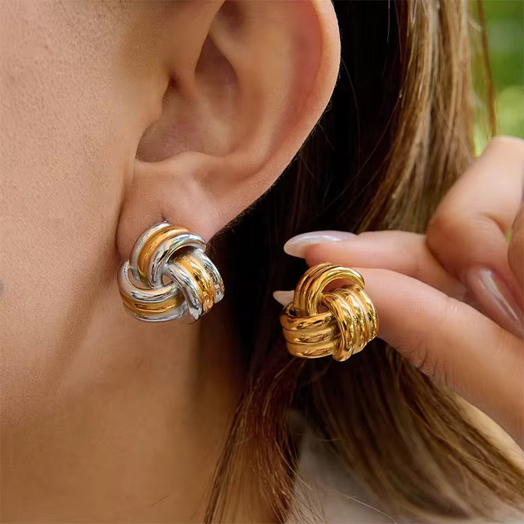 Cleo "Gold" Knot Earrings - Alais Branche