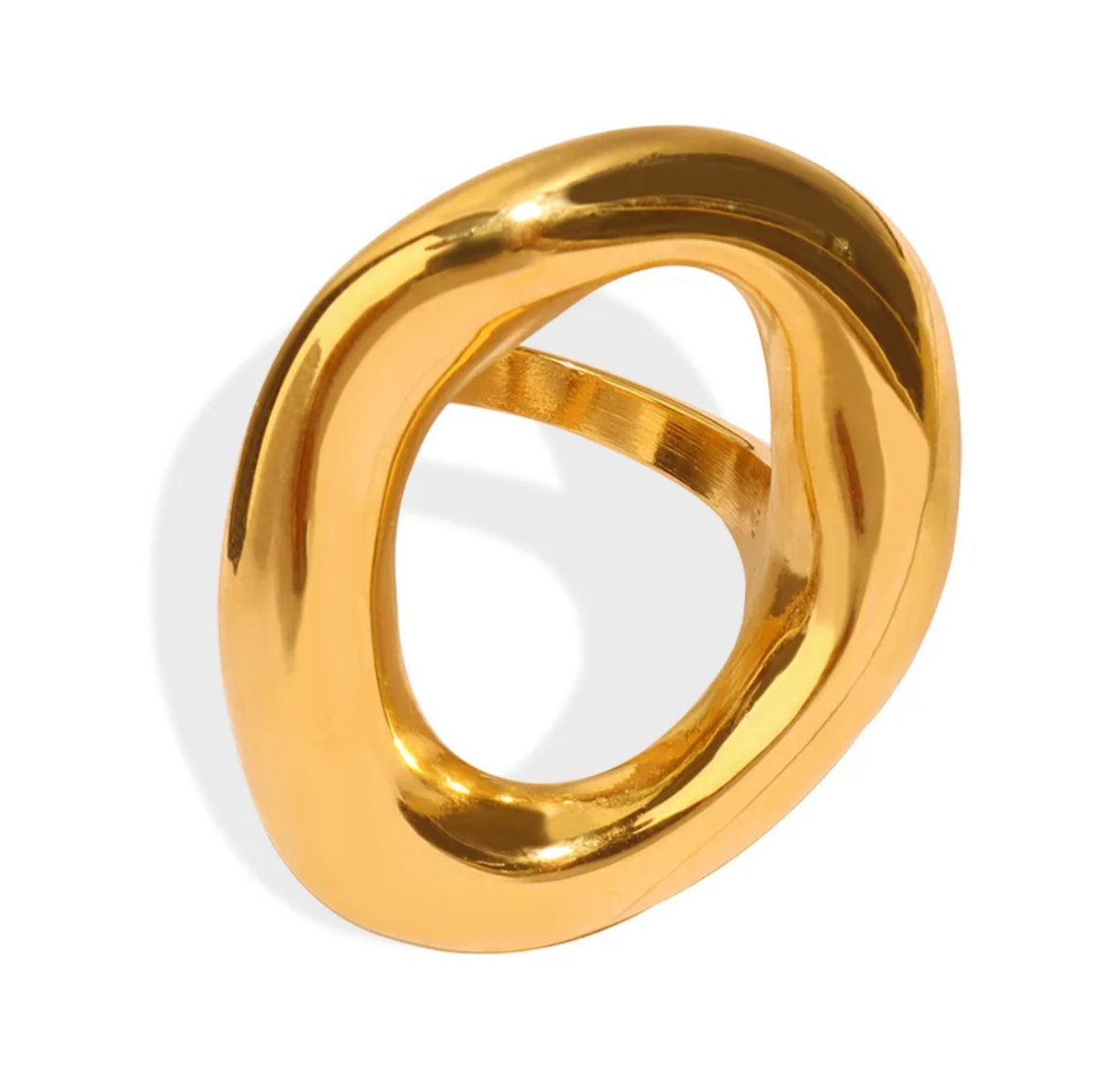 Lin Oval Circle Ring - Alais Branche
