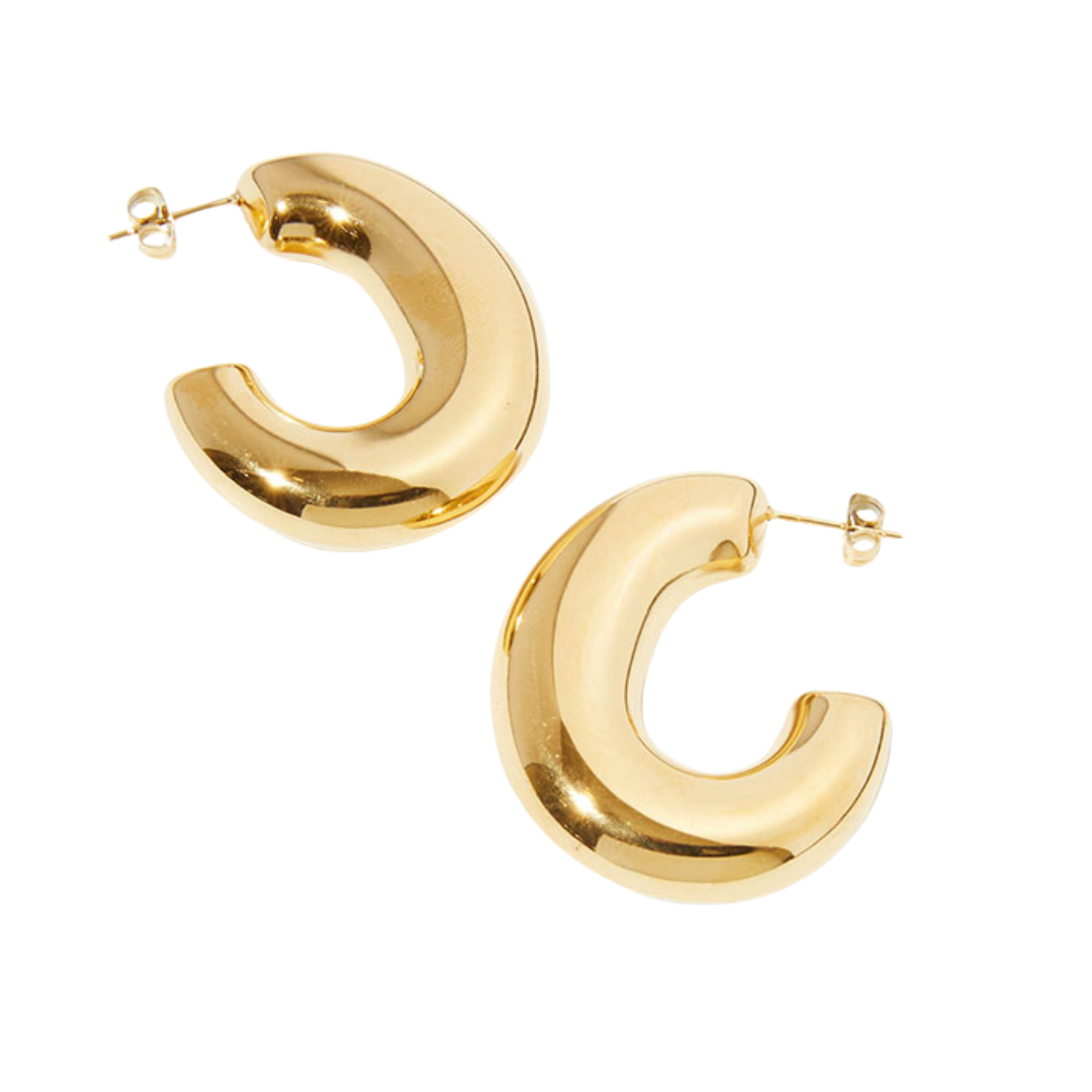 Julia Chunky J Shape Hoop - Alais Branche