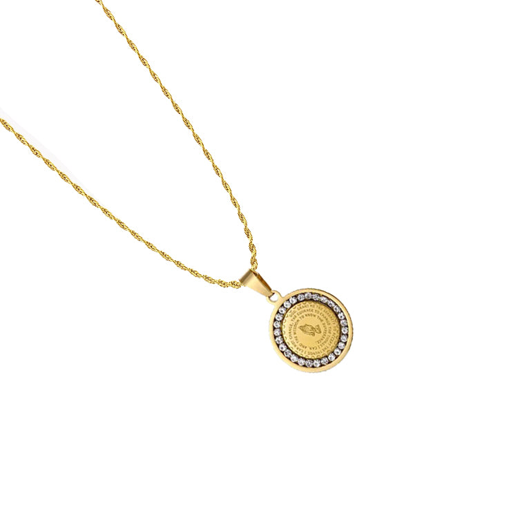 Faith Warrior Pave’ Necklace - Alais Branche
