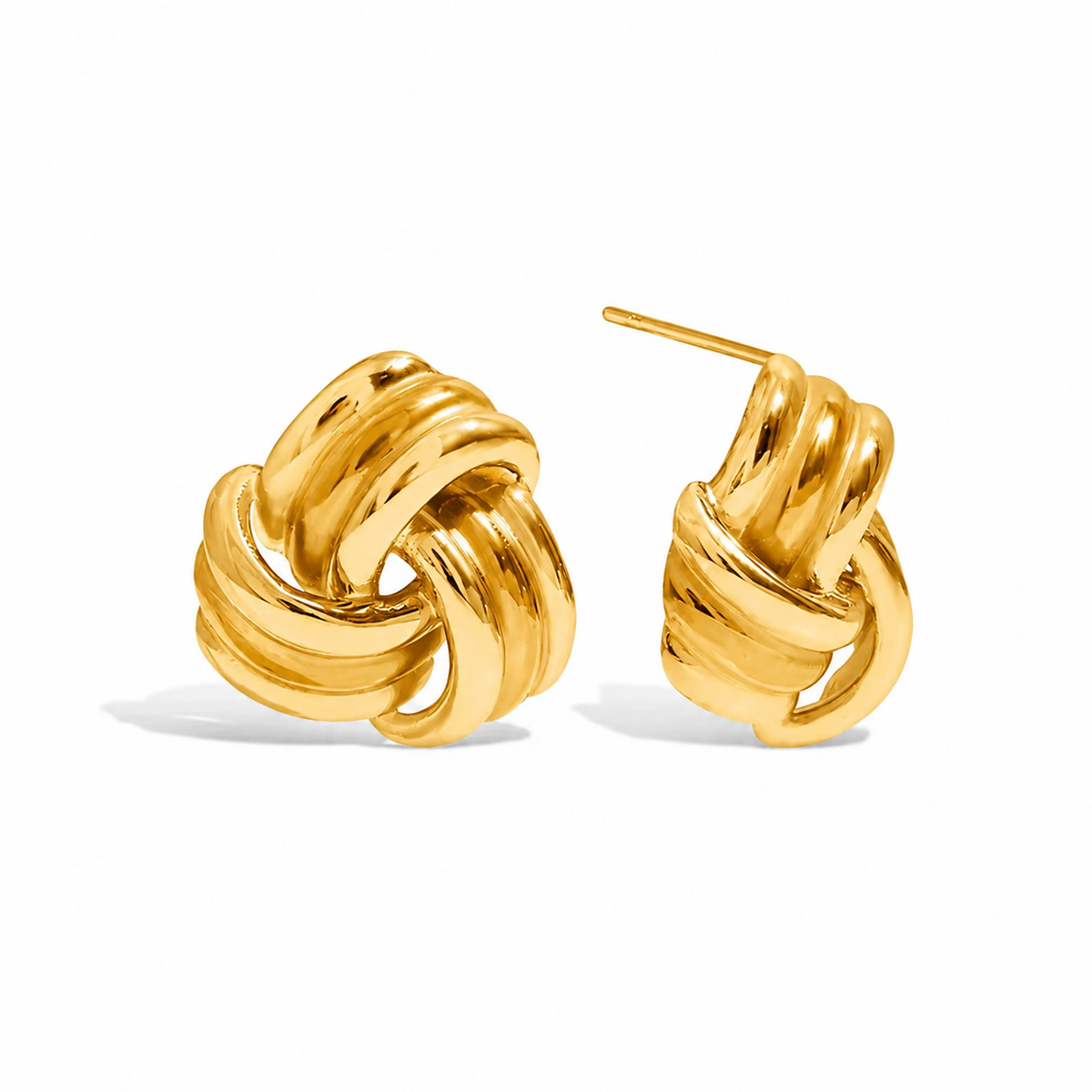 Julia Knot Stud Earrings - Alais Branche