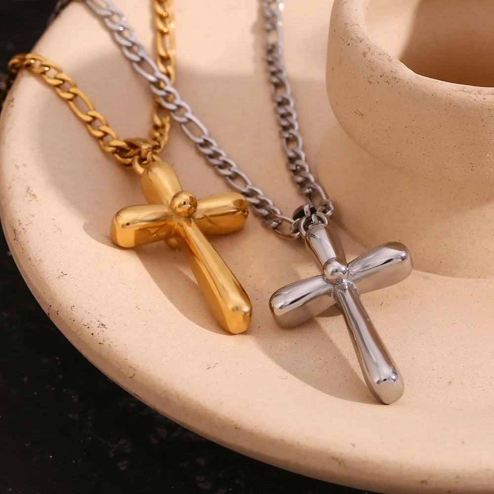 Delaney Cross Necklace - Alais Branche