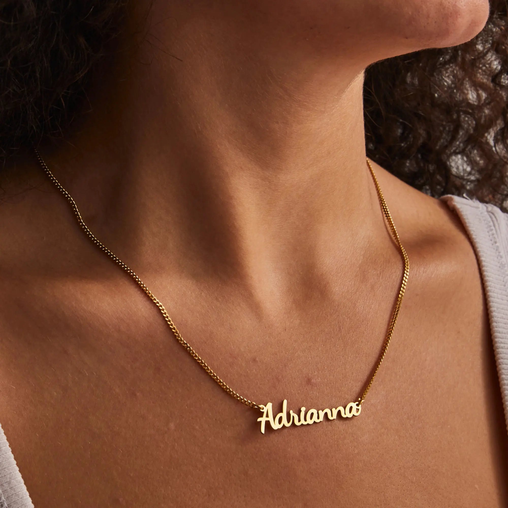 Lauren Cuban Chain Necklace - Alais Branche