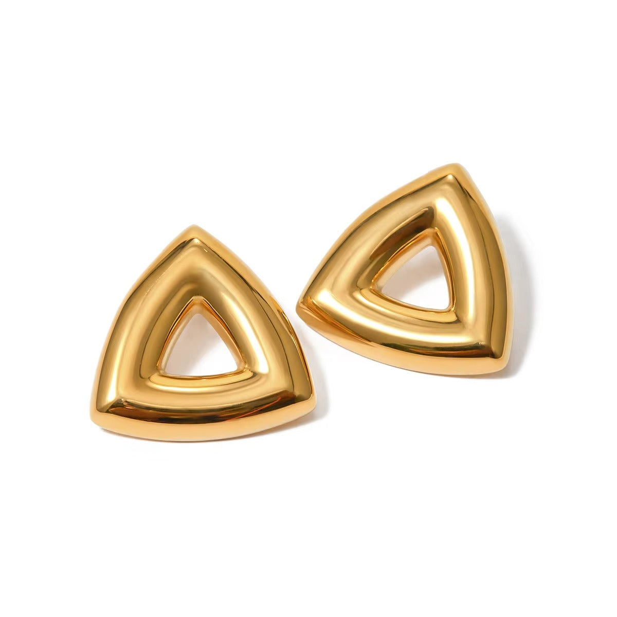 Triangle Open Earrings - Alais Branche