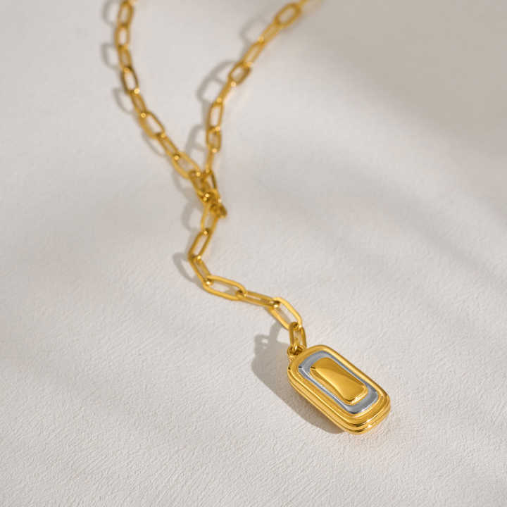 Talia Lariat Gold Necklace