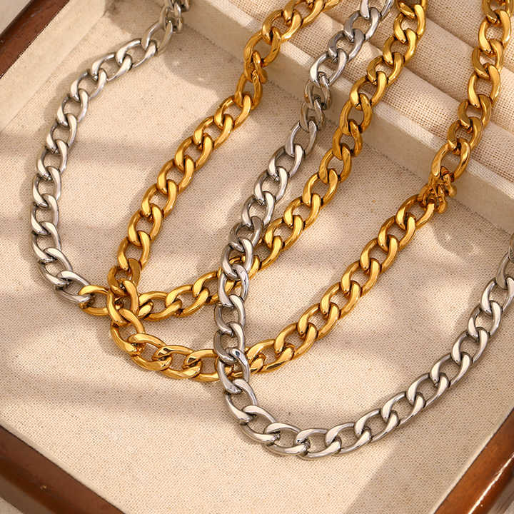 Milia Flat Cuban Link Chain - Alais Branche