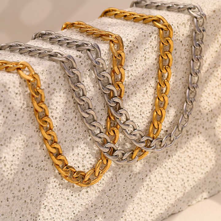 Milia Flat Cuban Link Chain - Alais Branche