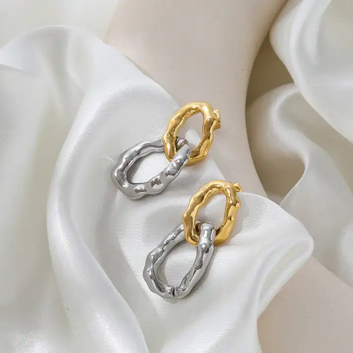 Rosie Dangle Link Earring - Alais Branche