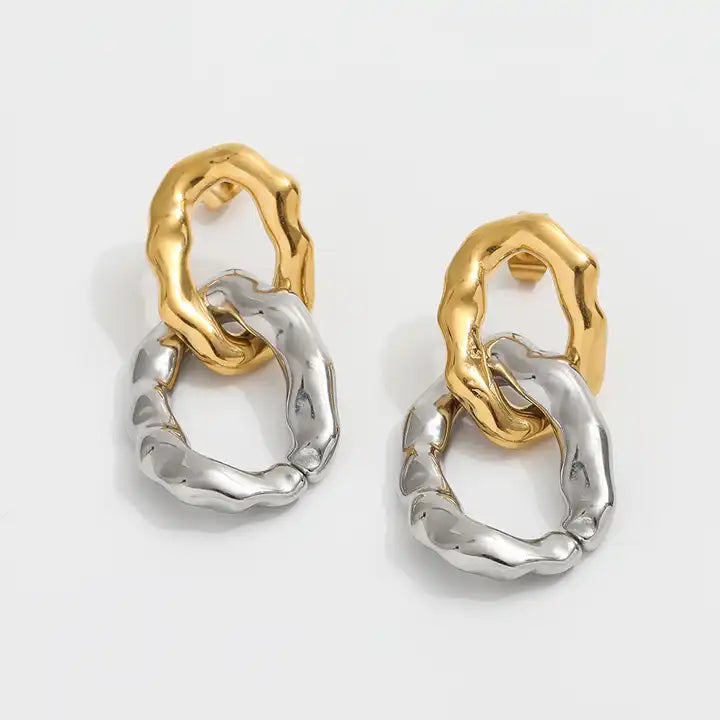 Rosie Dangle Link Earring - Alais Branche