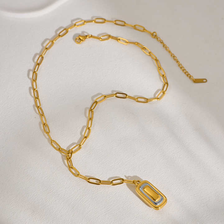 Talia Lariat Gold Necklace