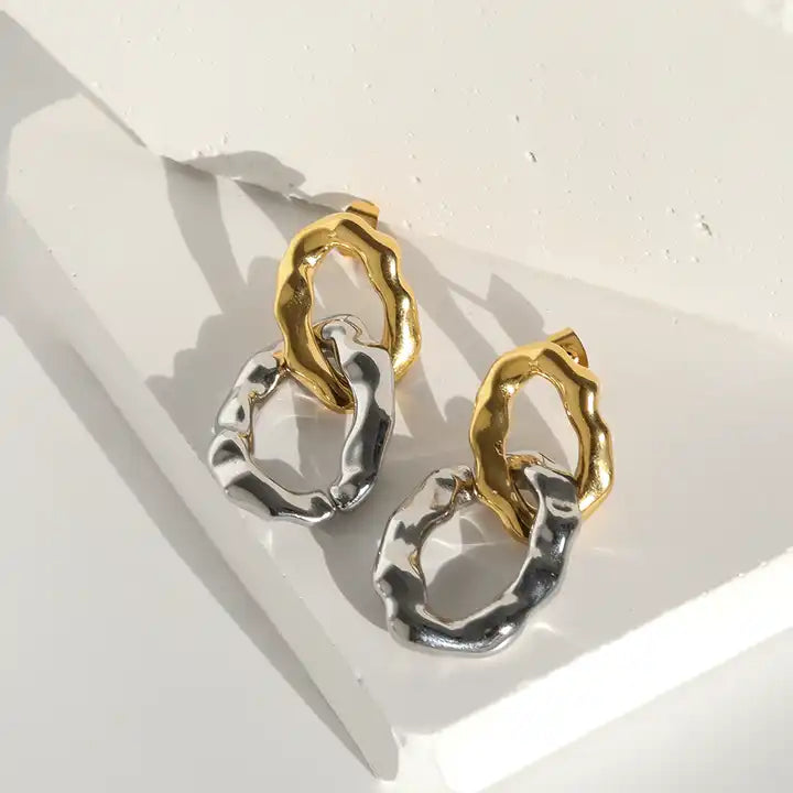 Rosie Dangle Link Earring - Alais Branche