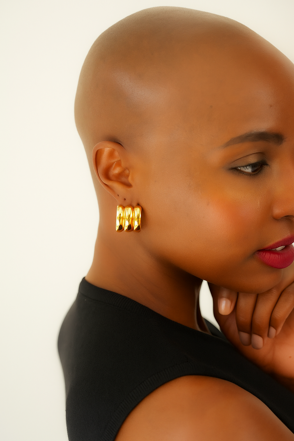 Heidi Ribbed Earrings - Alais Branche