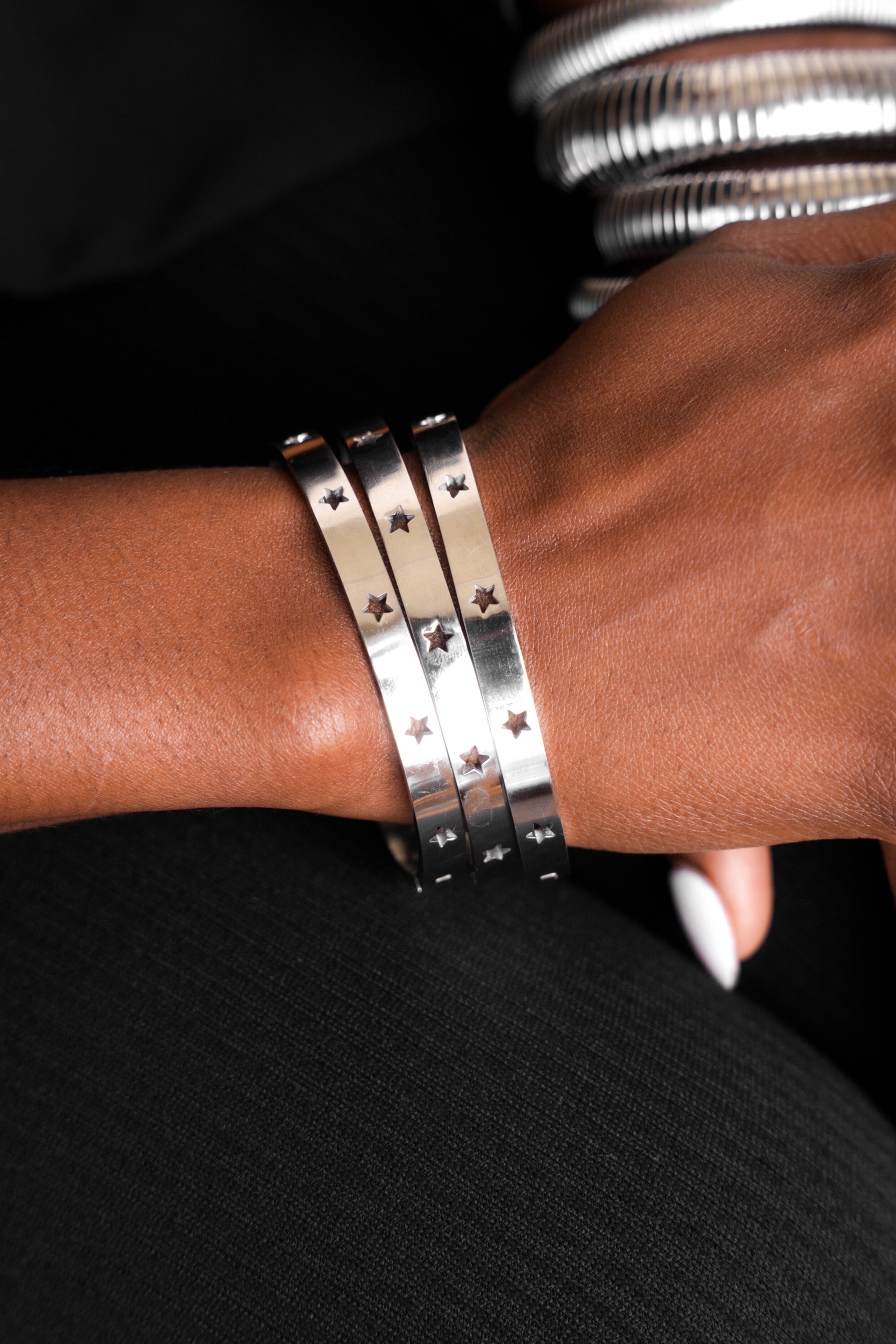 Star “Silver” Stack Bracelets - Alais Branche