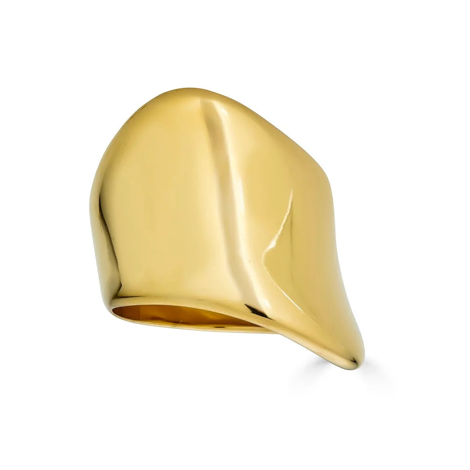 Lana Wide Wave Ring - Alais Branche