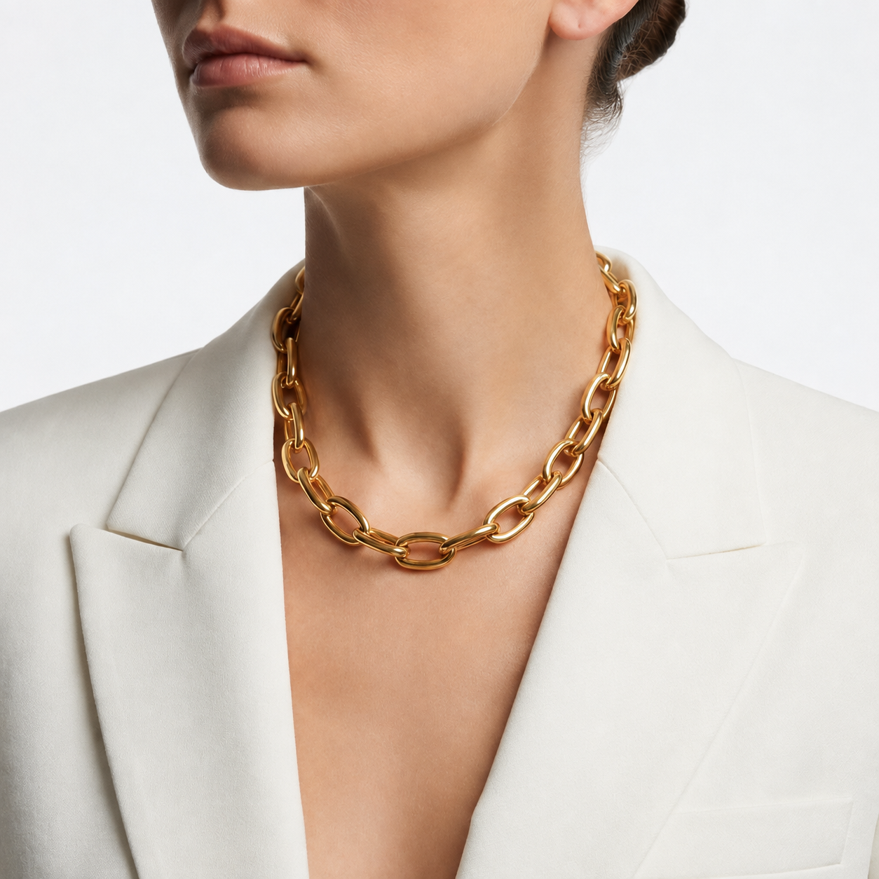 Calina Chunky Links Necklace - Alais Branche
