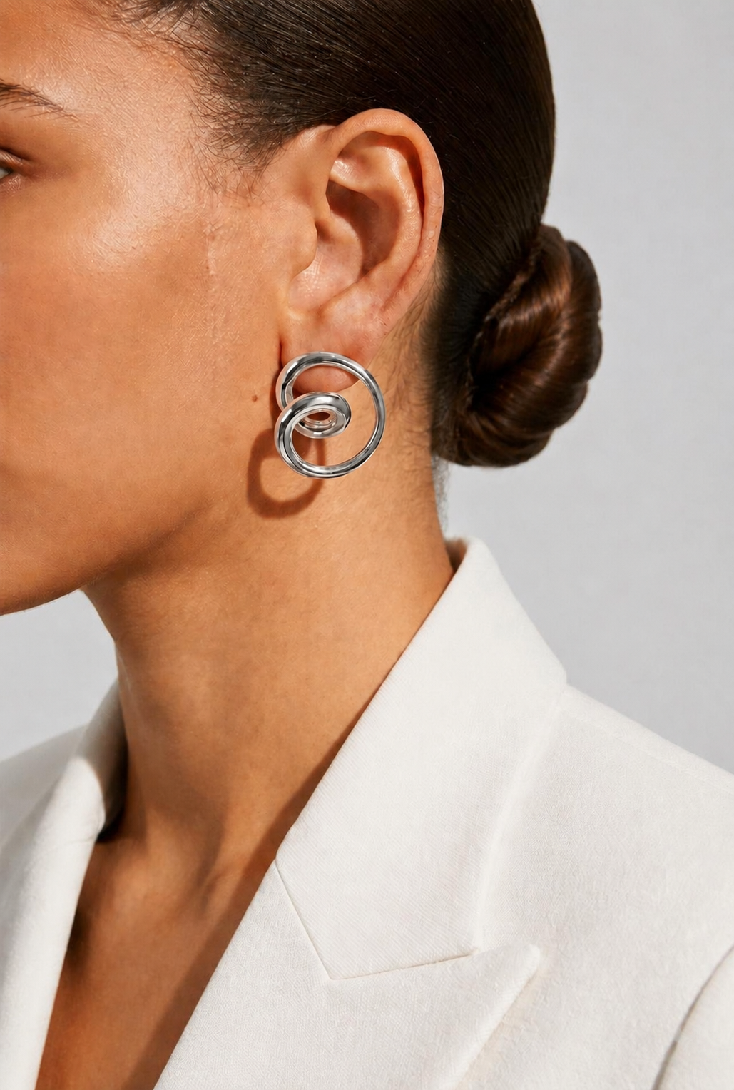 Jackie Swiral Knot Earrings - Alais Branche
