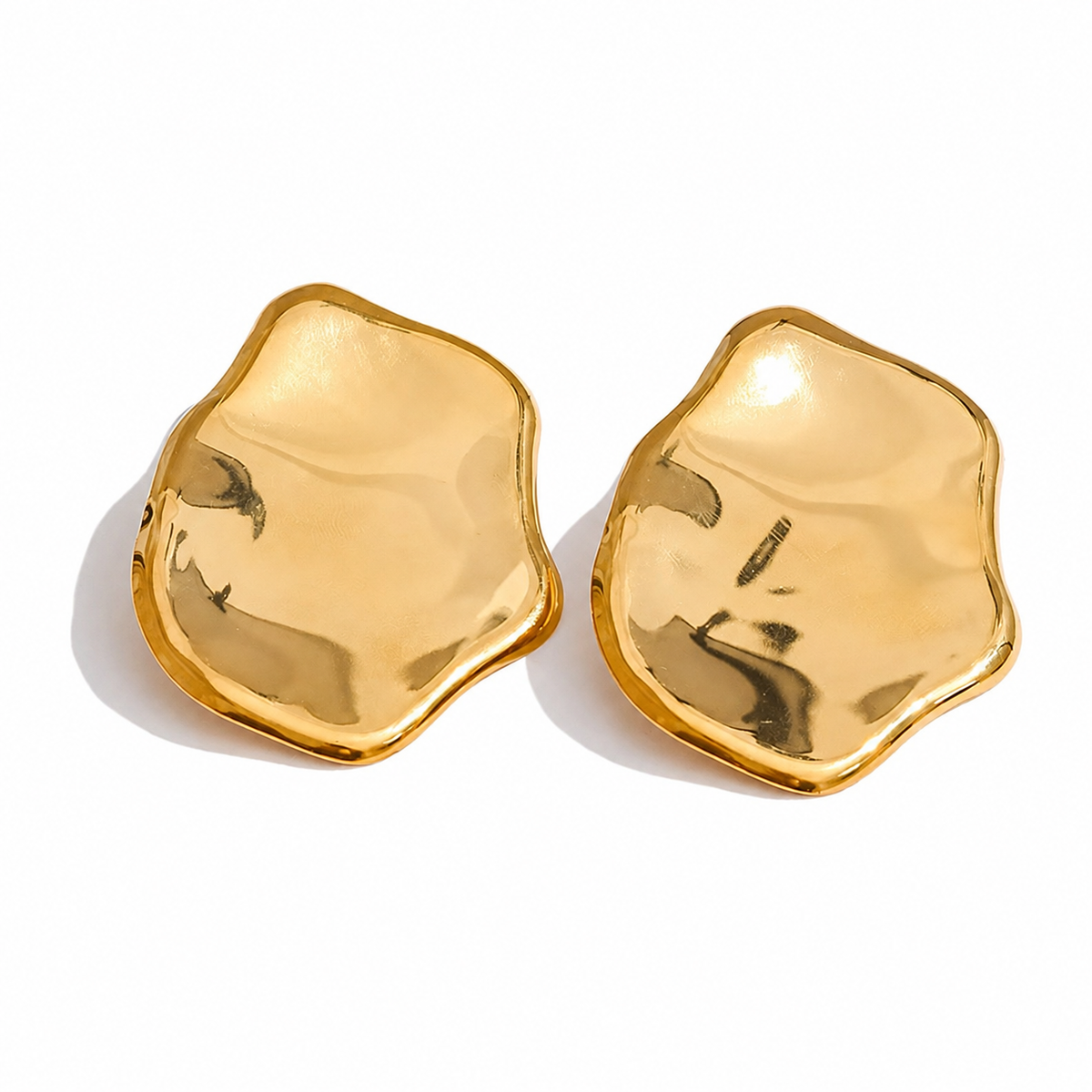 Hallie Wavy Statement Earrings