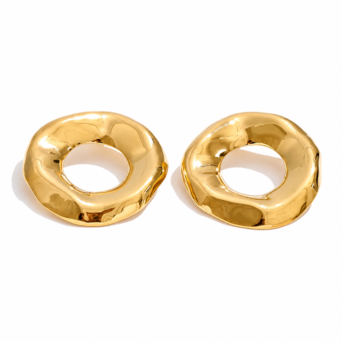 Lenox Wavy Open Circle Earrings