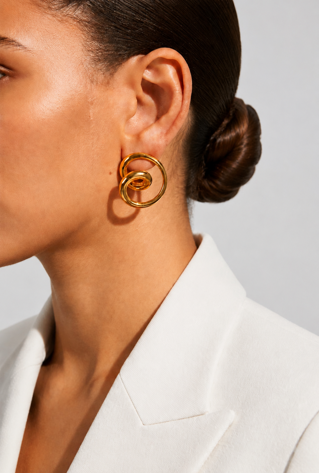Jackie Swiral Knot Earrings