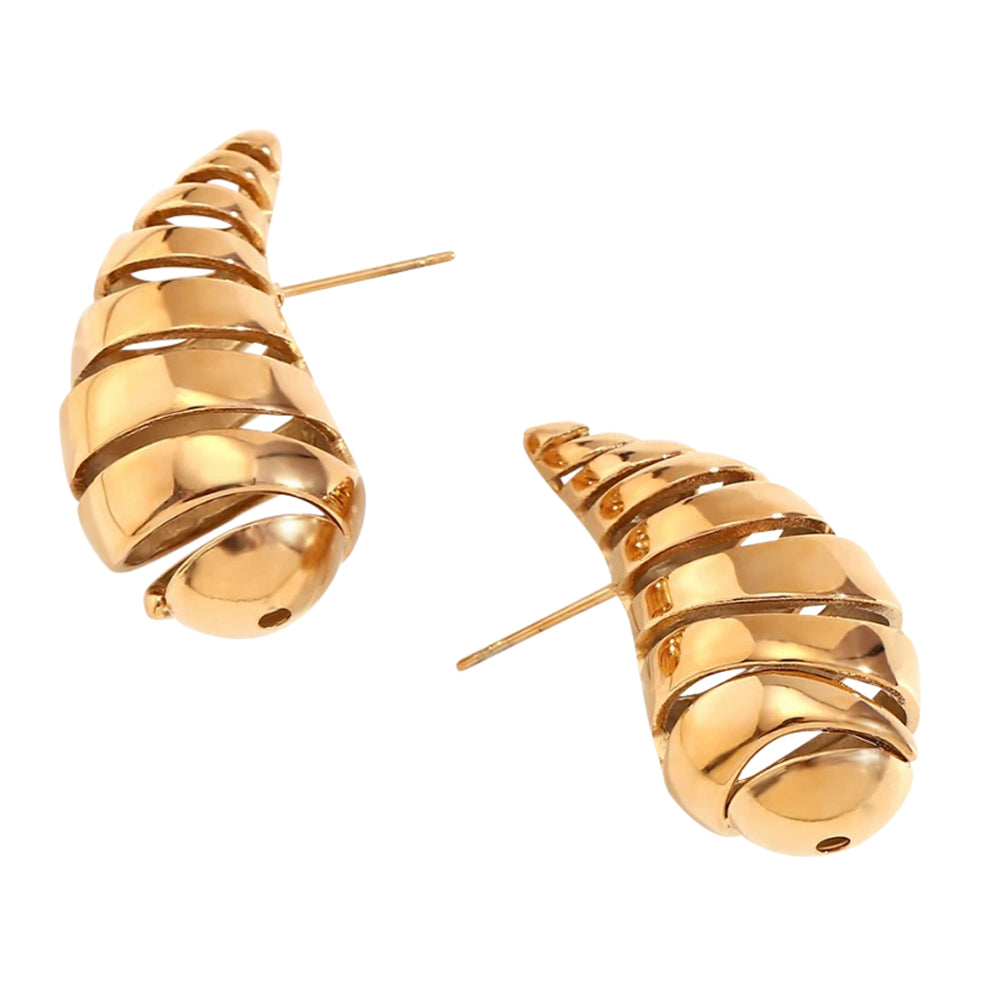 Freya Spiral Drop Earrings - Alais Branche