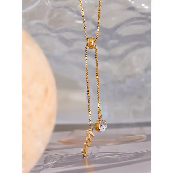 Naomi Drop Love Necklace - Alais Branche