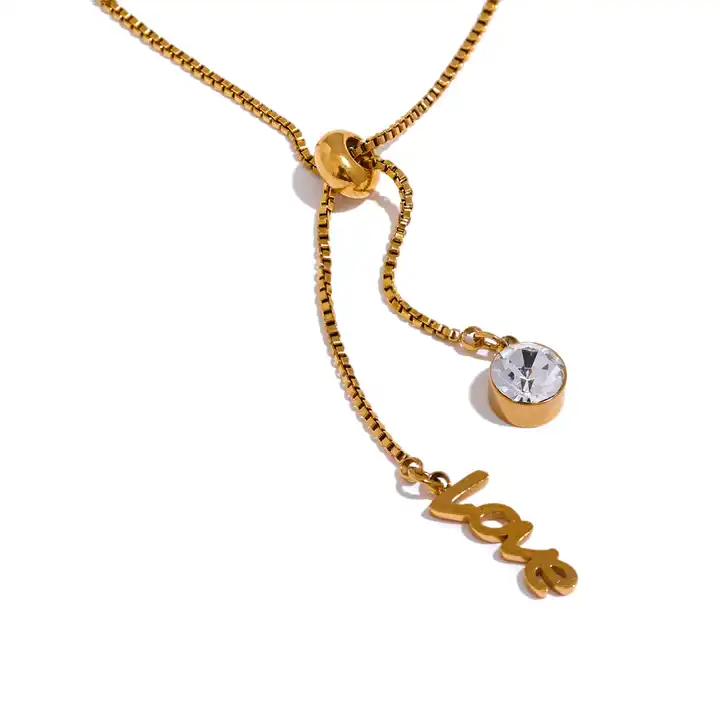 Naomi Drop Love Necklace - Alais Branche