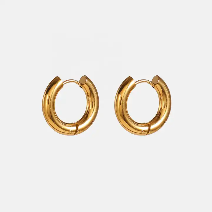 Miabella Round Hoop Earrings - Alais Branche
