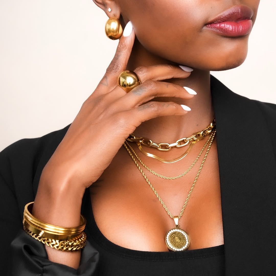 Emily Thick Link Chain Necklace - Alais Branche