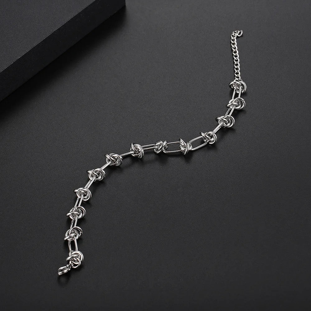 Delaney Knot "Silver" Bracelet - Alais Branche