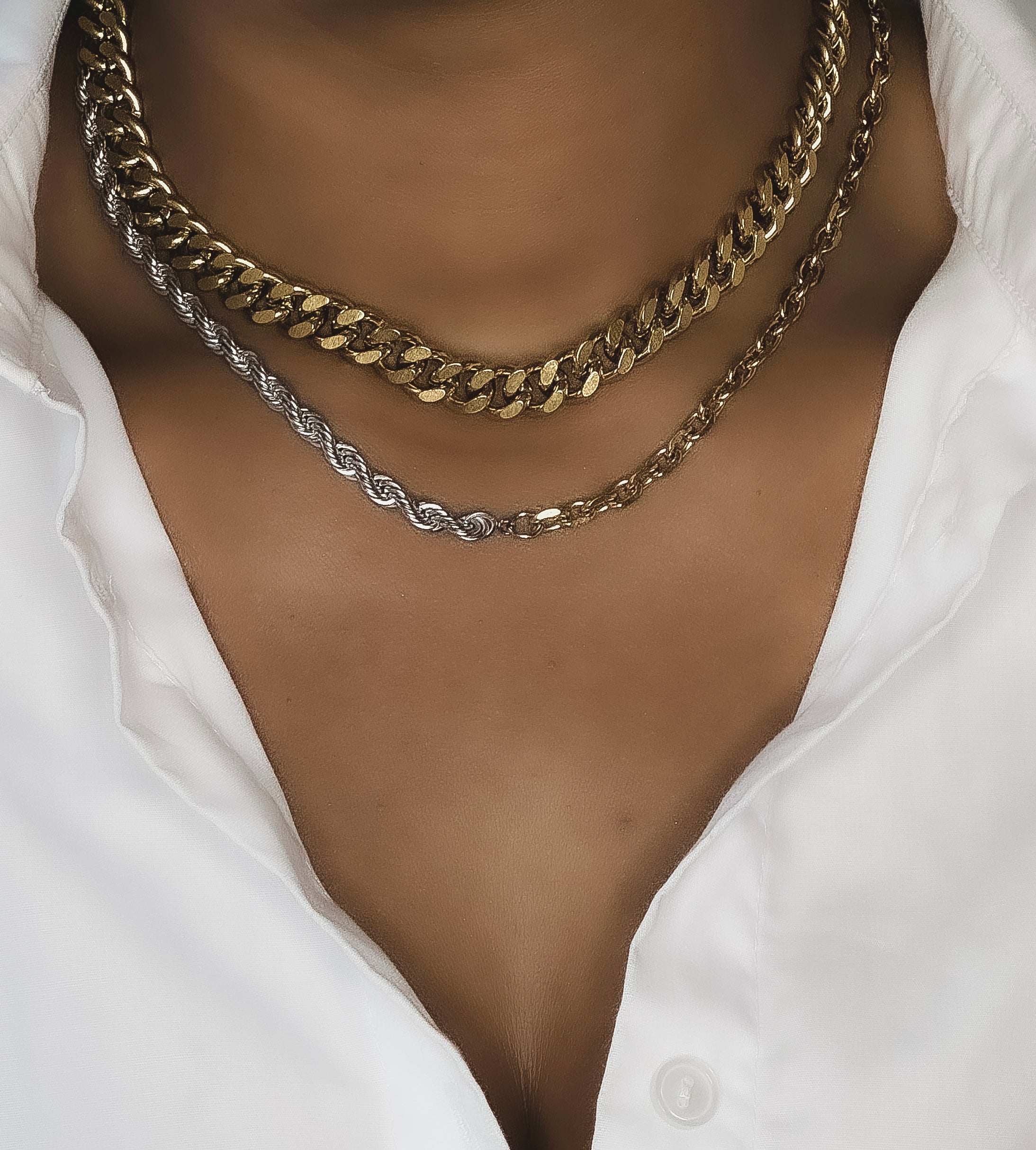 Charlotte Chain Choker Necklace - Alais Branche