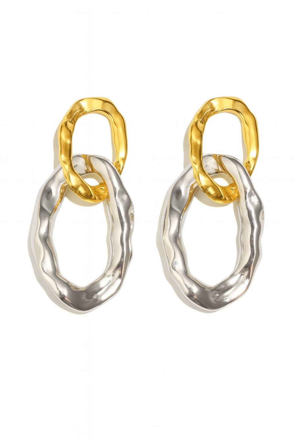 Helene Large Dangle Link Earrings - Alais Branche