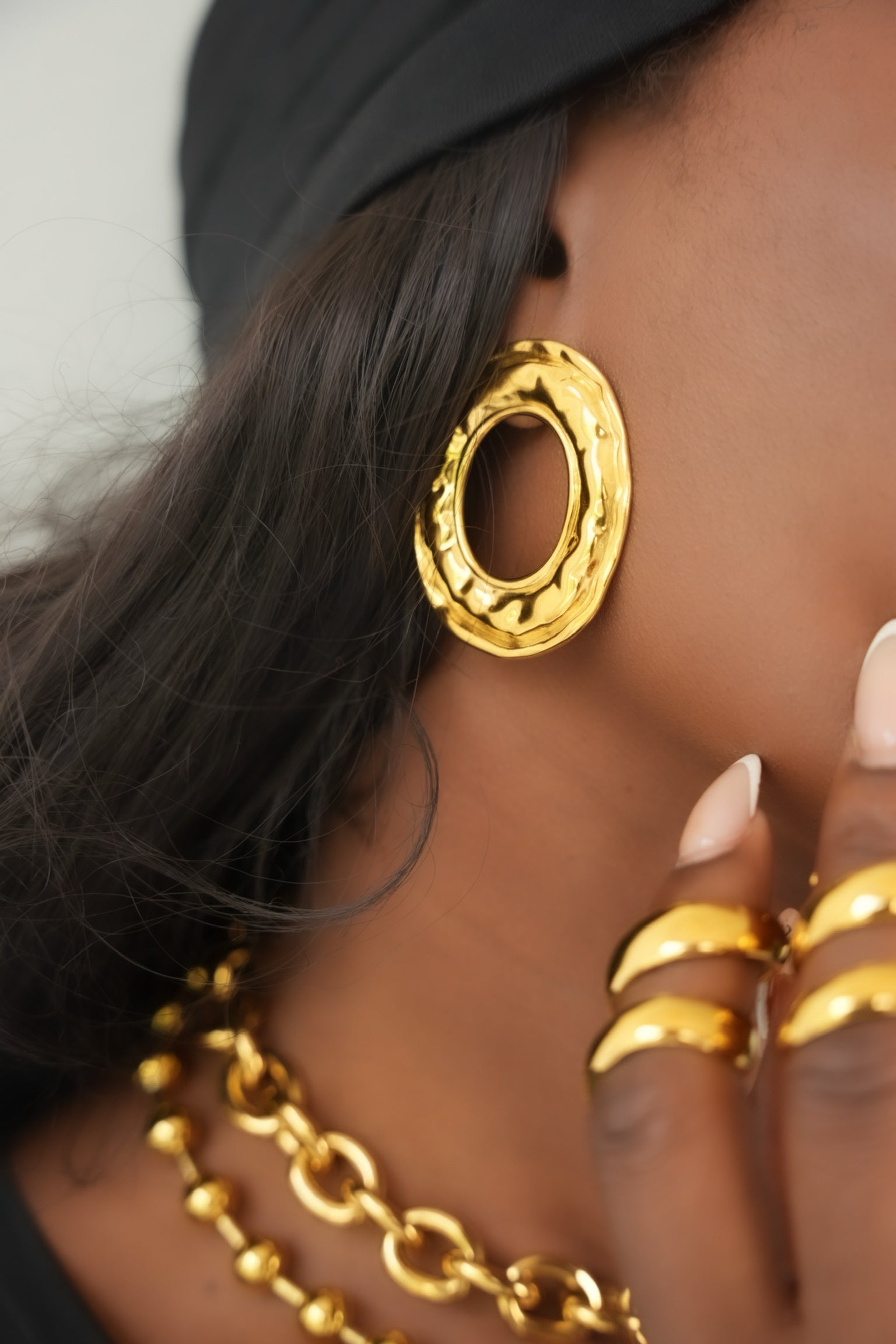 Gia Open Circle Earrings