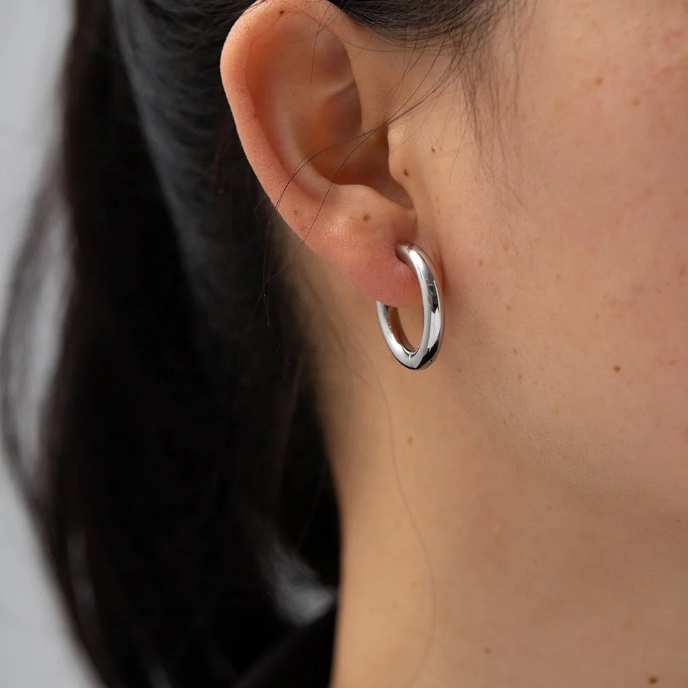 Skylier Huggie  Hoop Earrings - Alais Branche
