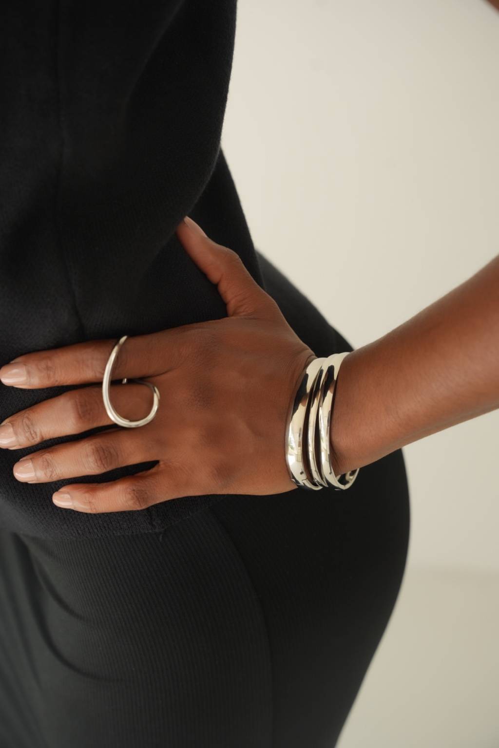 Ingrid "Silver" 2 Finger Ring