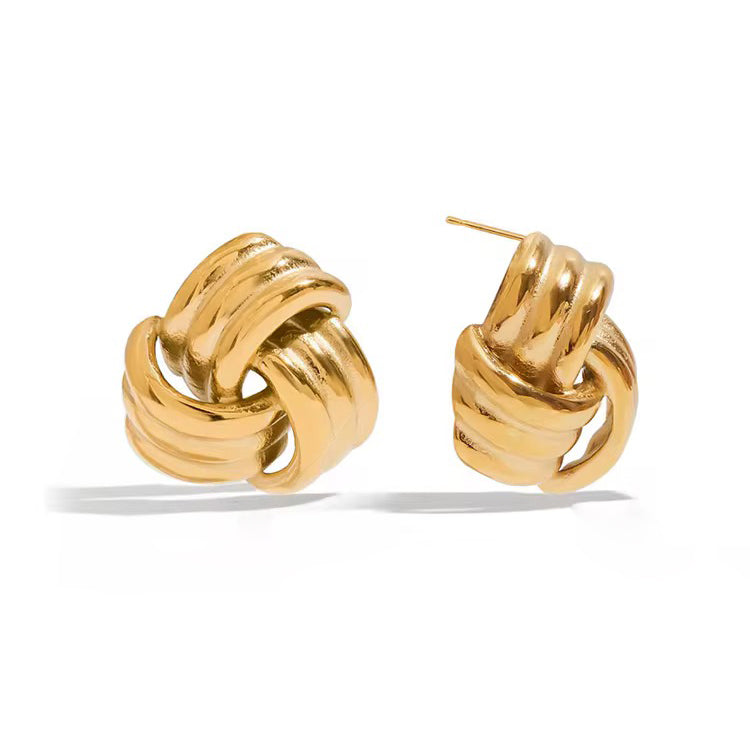Cleo "Gold" Knot Earrings - Alais Branche