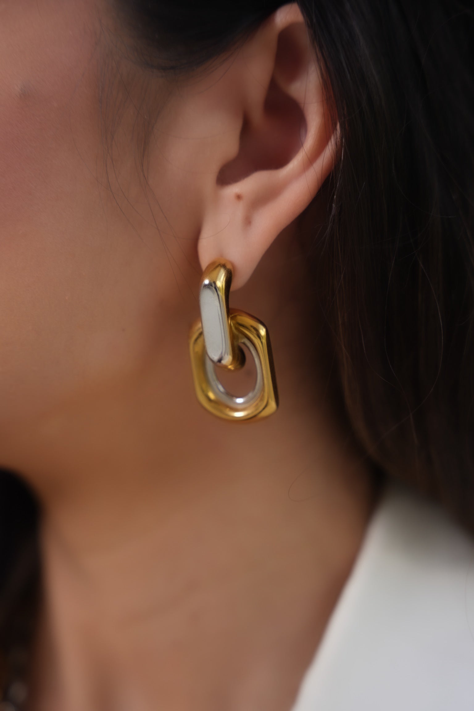 Mila Drop Square Earrings - Alais Branche