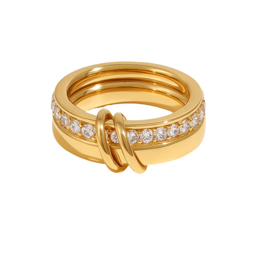Revena Stack Pave' Ring - Alais Branche