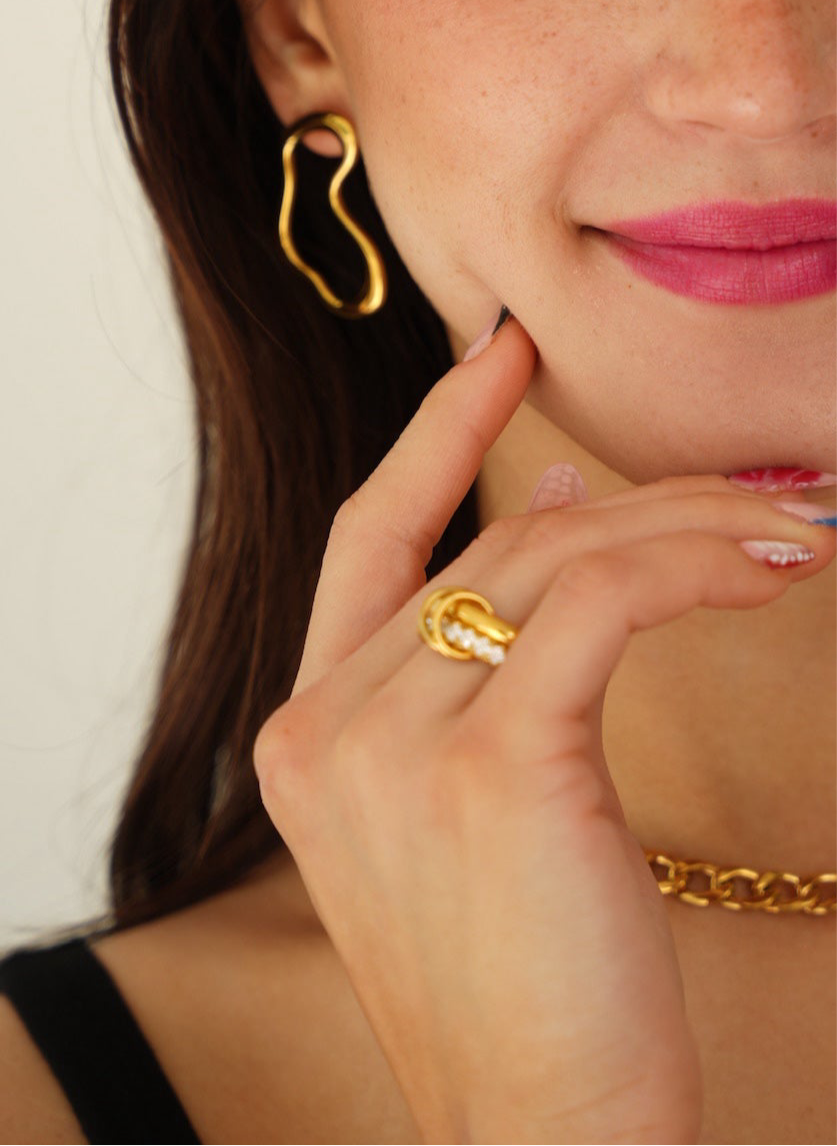Revena Stack Pave' Ring - Alais Branche