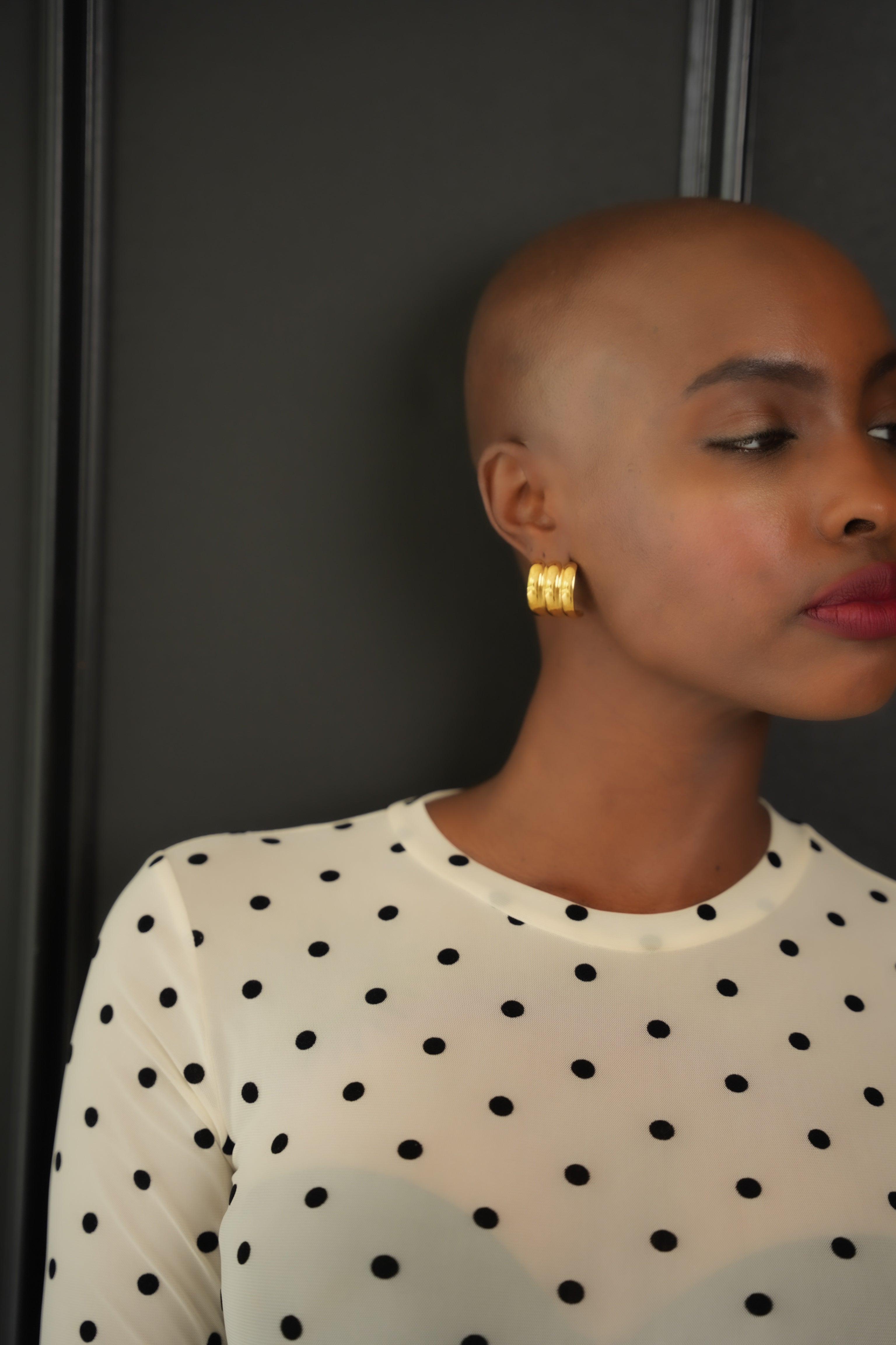 Heidi Ribbed Earrings - Alais Branche