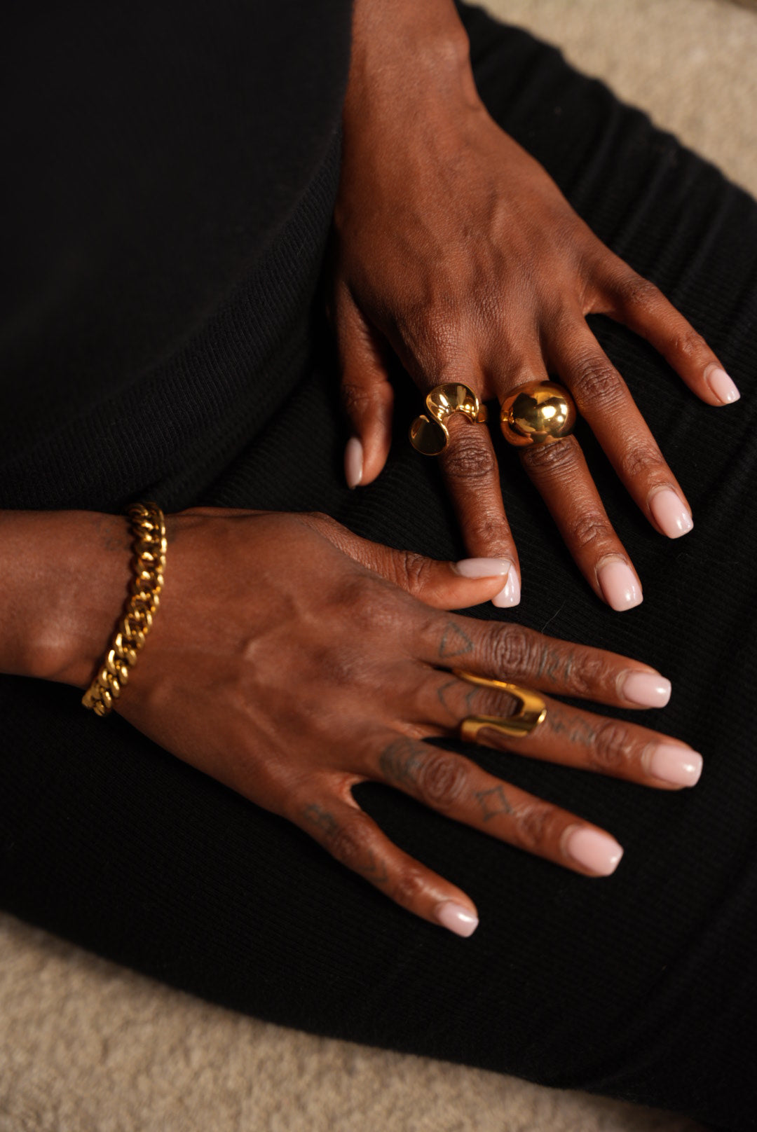 Adele Open Oval Ring - Alais Branche