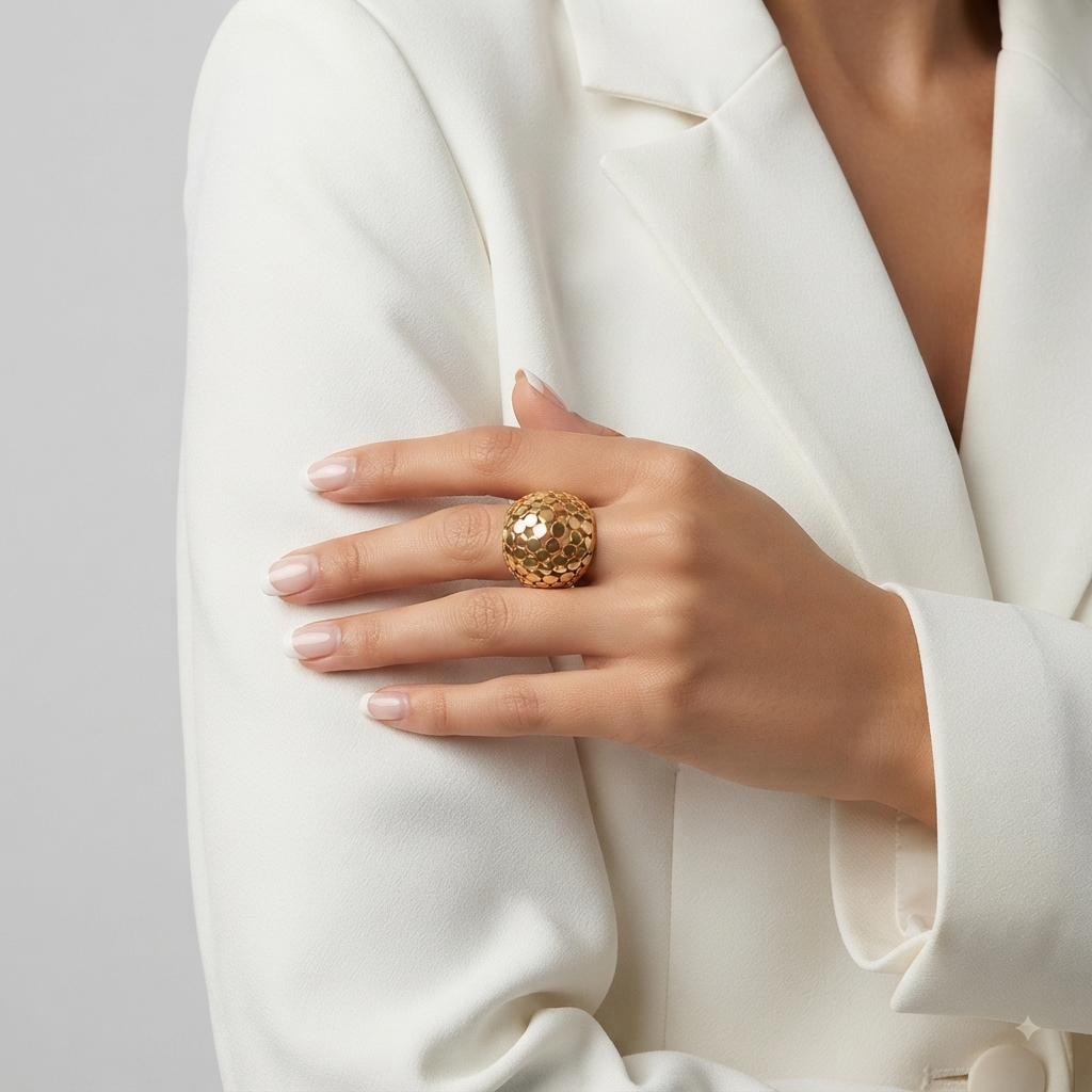Rese Caged Dome Ring - Alais Branche