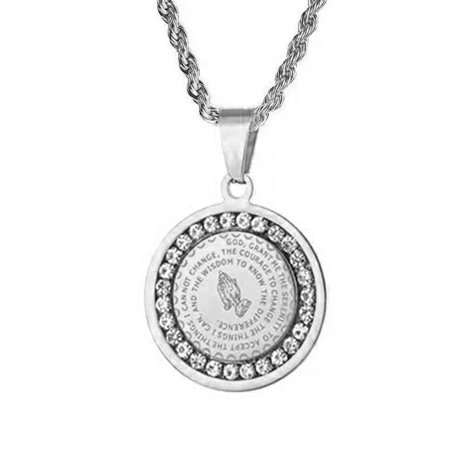Faith Warrior Pave’ “Silver”Necklace - Alais Branche